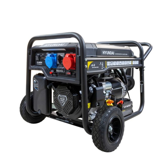 Hovedbilde HYUNDAI HY10100LEK-T Proff Strømaggregat 8000W - 400V & 230V 1-FAS 