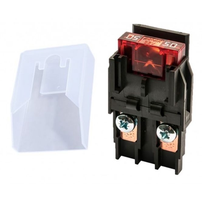 Hovedbilde Sikringsholder for Maxisikringer M5 skruer m/lokk