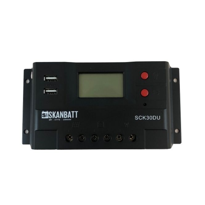 Hovedbilde SKANBATT Solcelleregulator PWM 12/24V 30A (SCK30DU)