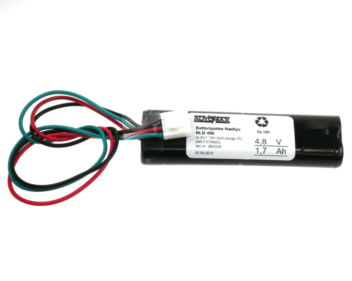 NLB 496 4,8V-1,7Ah MS2x2