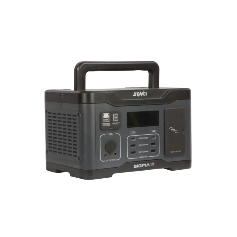 SENCI Lithium LPS 1152Wh Power Station med 1500W (3000W) sinus inverter