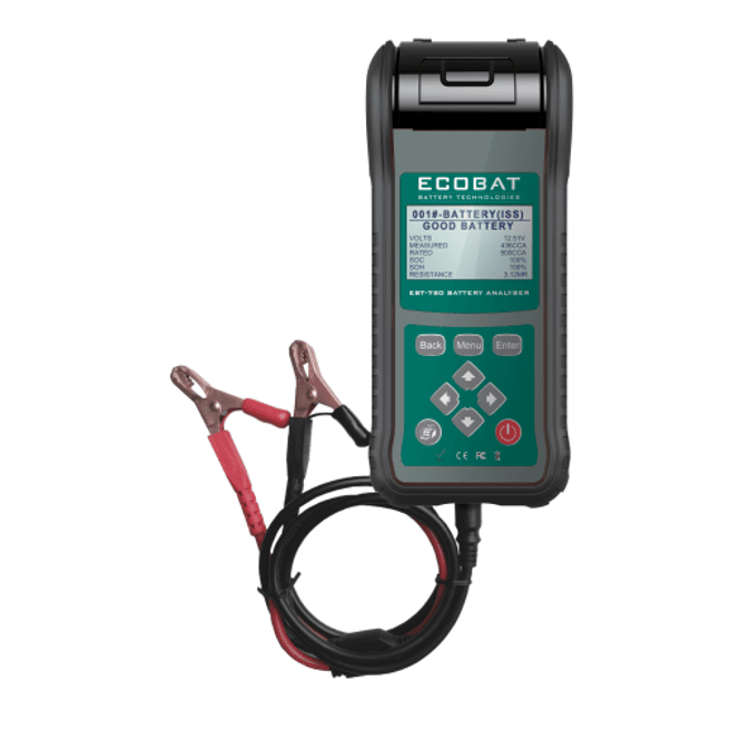 Hovedbilde ECOBAT Elektronisk Batteritester EBT-780 m/printer