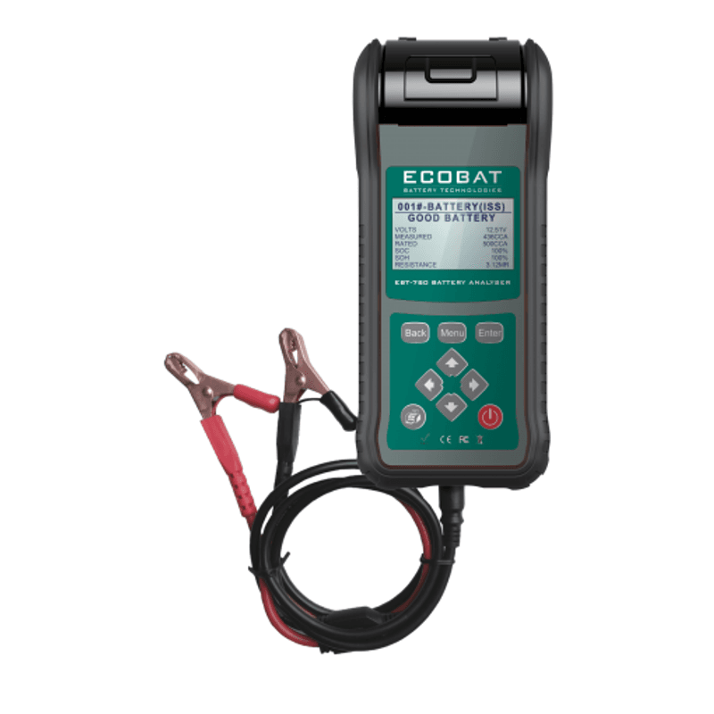 ECOBAT Elektronisk Batteritester EBT-780 m/printer