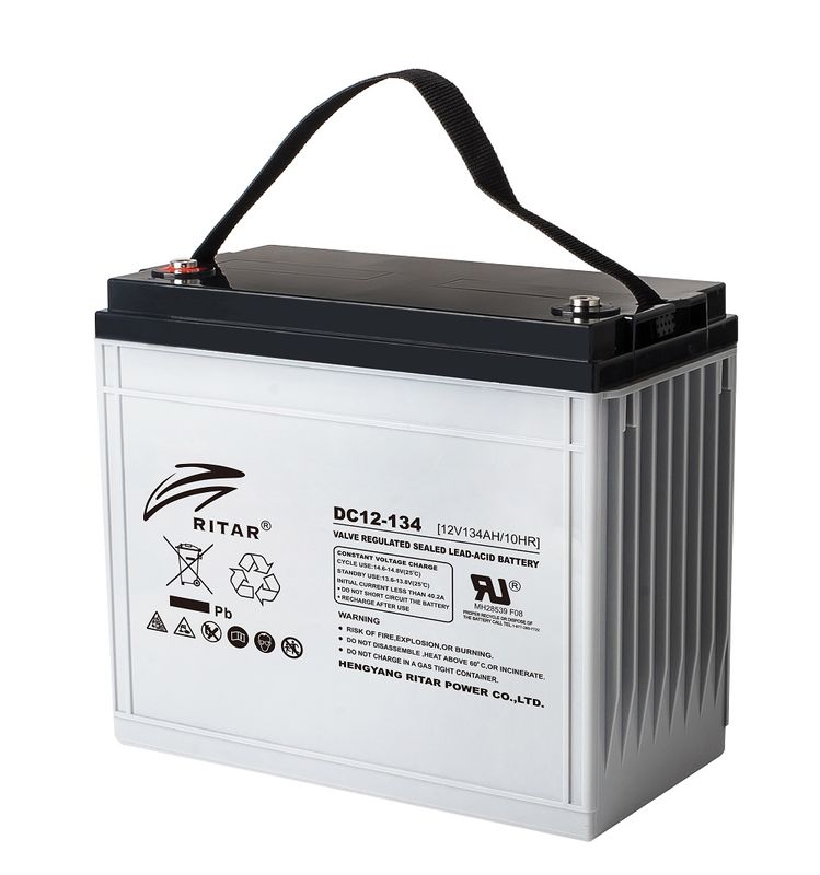 RITAR AGM Deep Cycle Batteri 12V 134AH (340x173x280mm) +venstre 