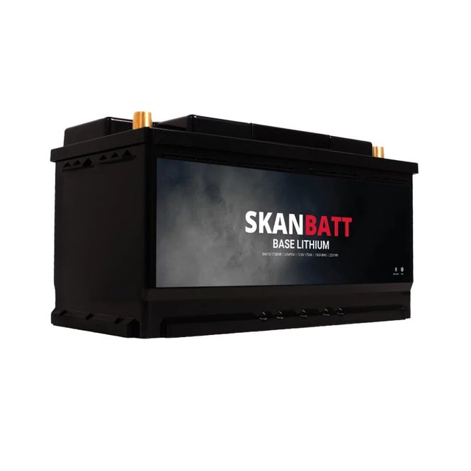 Hovedbilde SKANBATT Base Lithium - 12V 172Ah 150A BMS - 355x175x188mm - Bluetooth - Heat - 3 Års garanti - Bobil