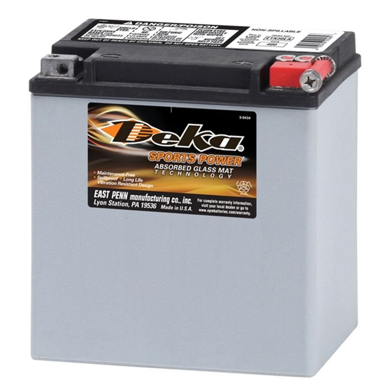 DEKA MC Batteri 12V 26AH 400CCA (166x131x175mm/197mm med adapter