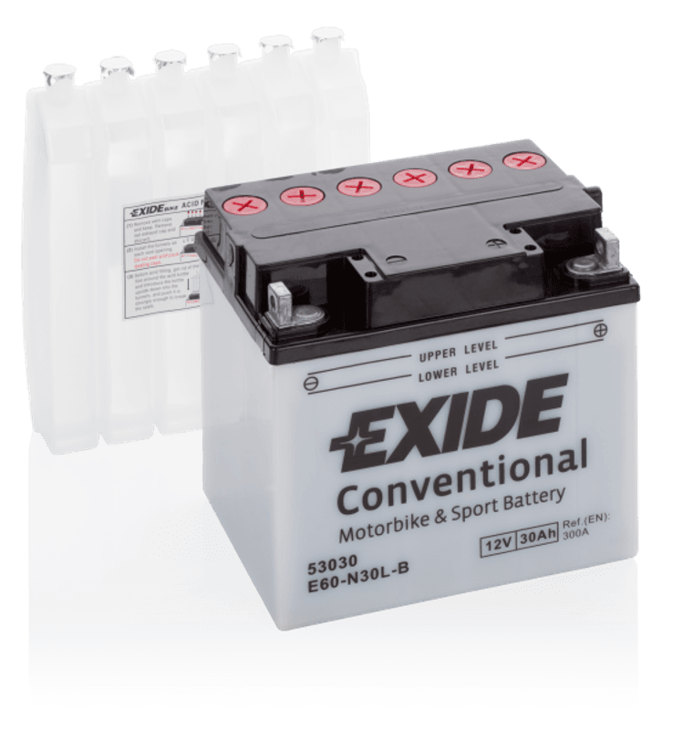 4998 EXIDE MC E60-N30L-B 12V 30AH