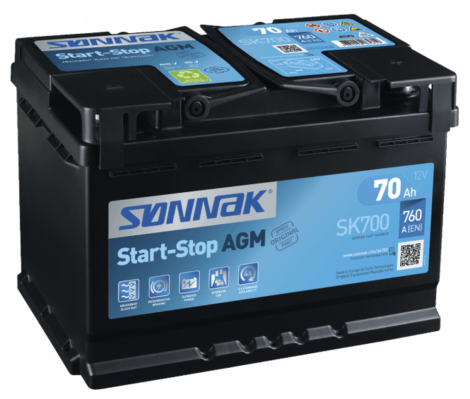 Hovedbilde SK700 SØNNAK START-STOP AGM 70AH