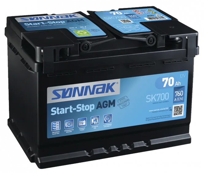 Hovedbilde SK700 SØNNAK START-STOP AGM 70AH