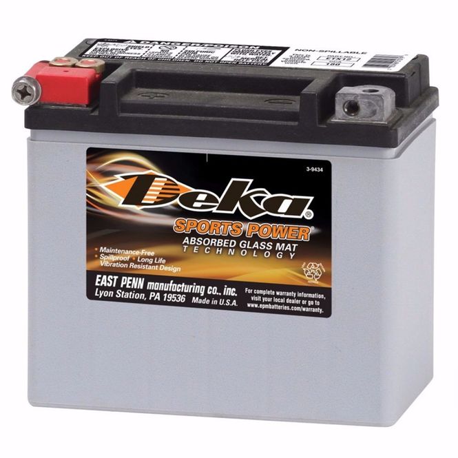 Hovedbilde DEKA MC Batteri 12V 12AH 180CCA (150x88x130mm) +venstre