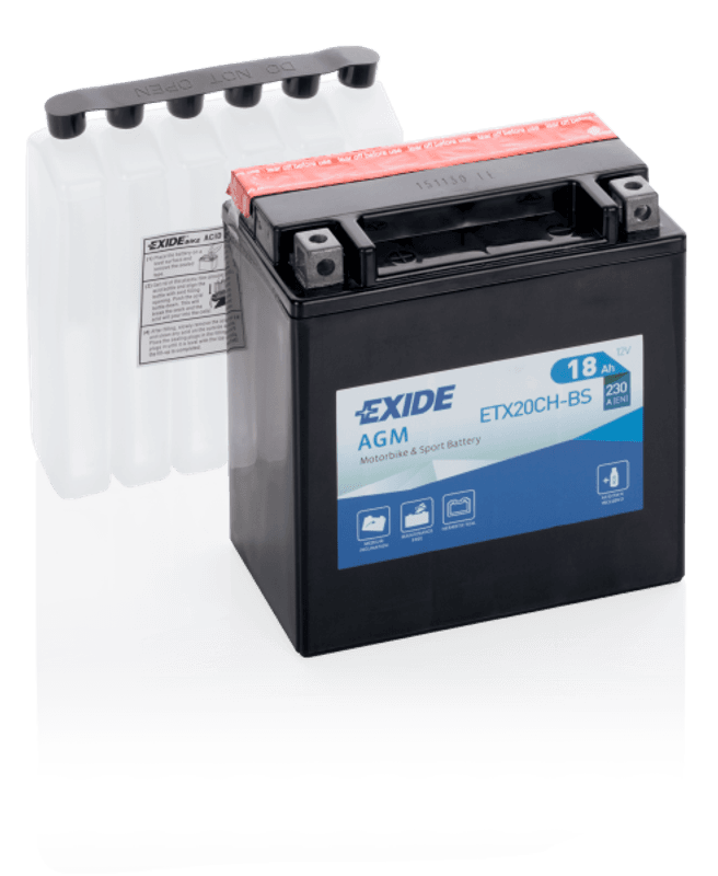 4999 EXIDE MC ETX20CH-BS 12V 18AH