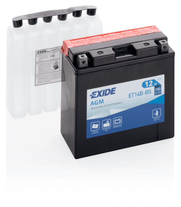 4907 EXIDE MC ET14B-BS 12V 12AH