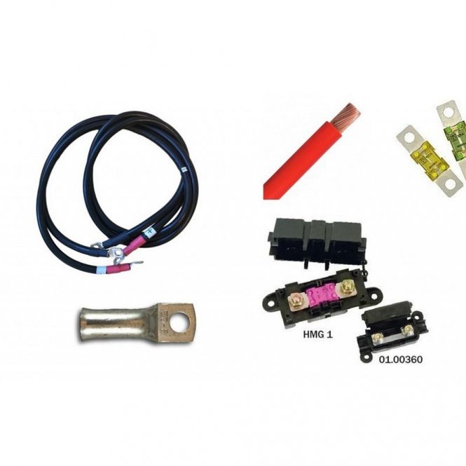 Hovedbilde Vanlife Inverter Kabelpakke 1500W 50mm2 1,4m 150A Mega2