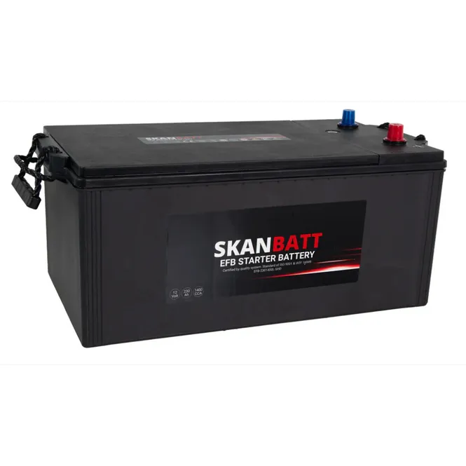Hovedbilde SKANBATT EFB SHD Startbatteri 12V 230AH 1400CCA (518x276x218mm) +L