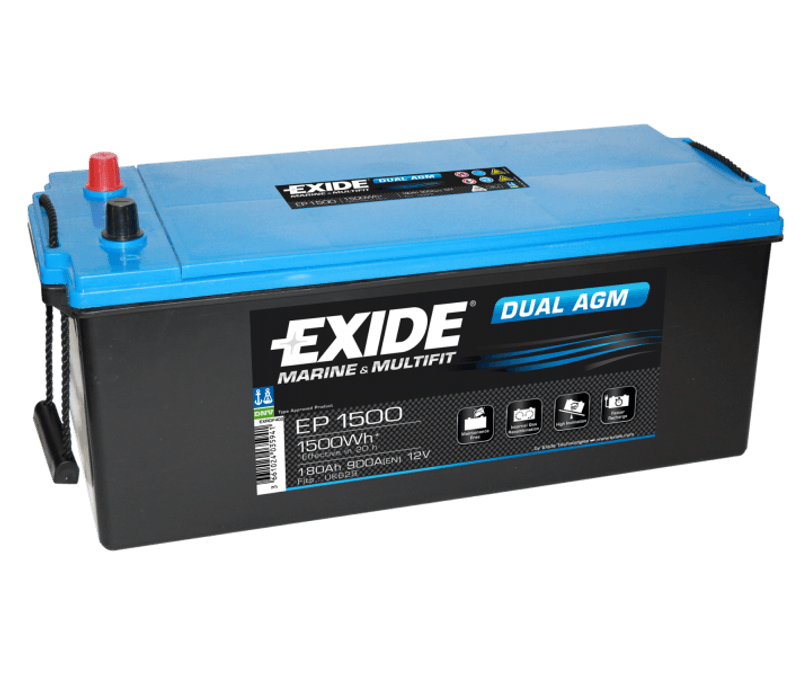 EP1500 EXIDE DUAL AGM 180AH