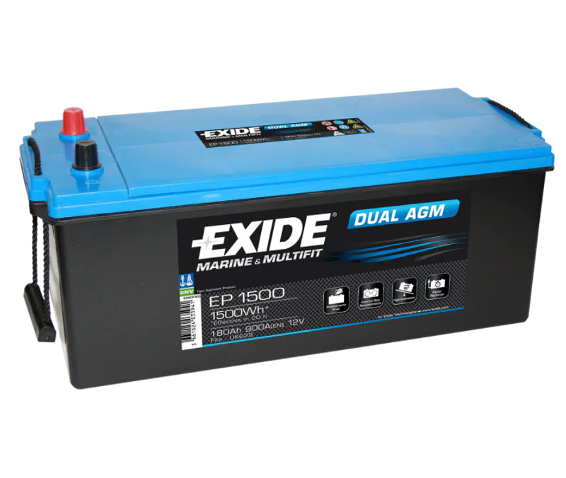 EP1500 EXIDE DUAL AGM 180AH