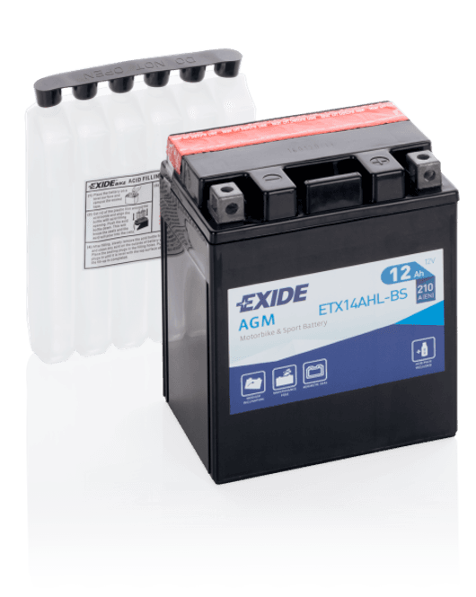 Hovedbilde 4996 EXIDE MC ETX14AHL-BS 12V 12AH