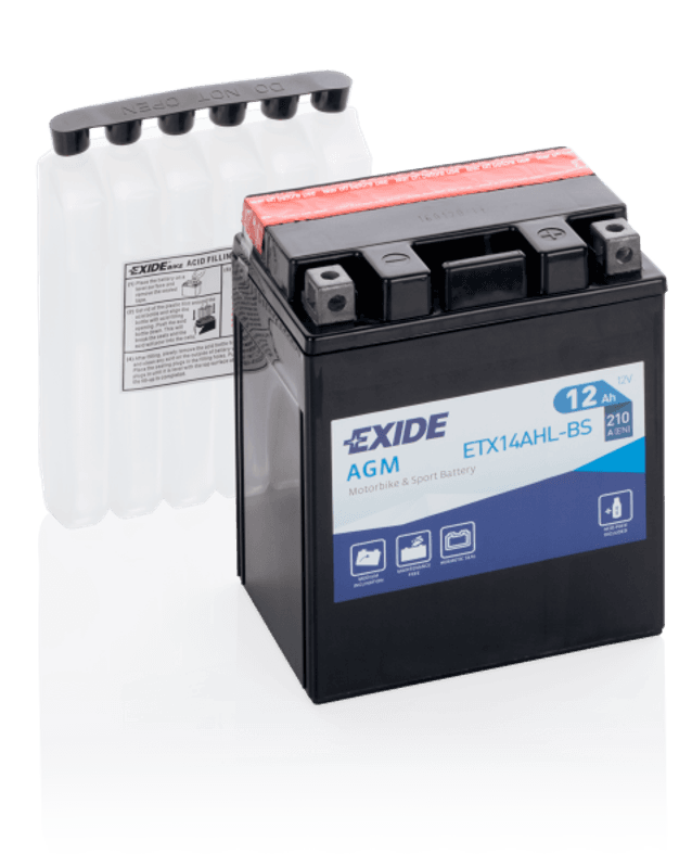 4996 EXIDE MC ETX14AHL-BS 12V 12AH