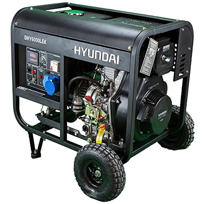 Hovedbilde HYUNDAI DHY6000LEK Aggregat 5300W - Elektrisk start - Diesel