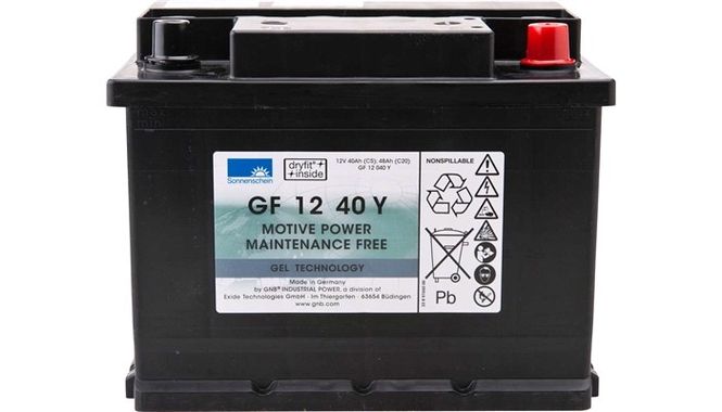Hovedbilde SONNENSCHEIN GEL Batteri 12V 40AH (242x175x190mm) +høyre