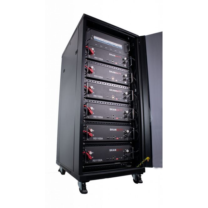 Hovedbilde SKANBATT ESS Rack 48V 30,72kWt - LiFePO4