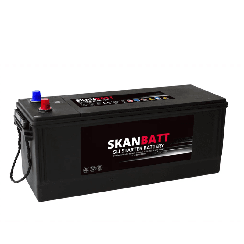 SKANBATT SLI SHD Startbatteri 12V 140AH 800CCA (513x189x223mm) +R