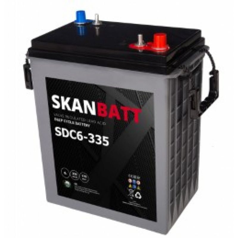 SKANBATT DEEP CYCLE AGM Deep Cycle 6V 335AH - 295x178x365mm