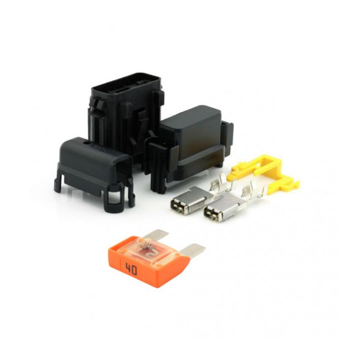 Hovedbilde Sikringsholder kit 40A m/sikring for solcellepakker etc
