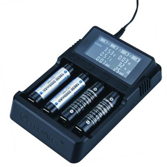 Hovedbilde LADER LI-ION/NI-MH 1-4 BATTERIER (L4)