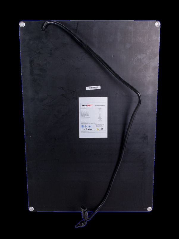 SKANBATT Fleksibelt Solcellepanel 40W - ETFE - 620x425x3mm