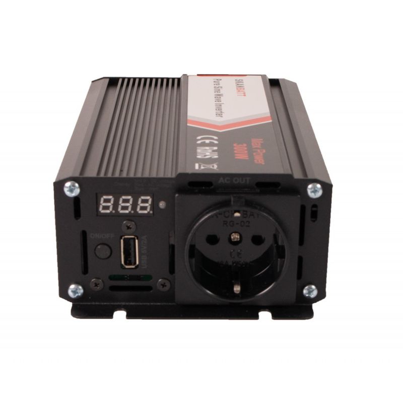 SKANBATT Inverter 24V 300W (600W) Ren Sinus