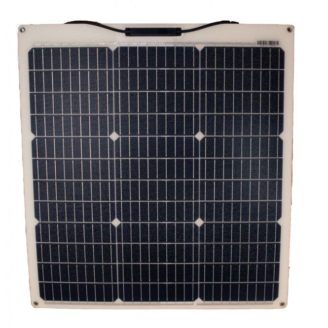 Hovedbilde SKANBATT Fleksibelt Solcellepanel Mono 55W - 580x540x2mm