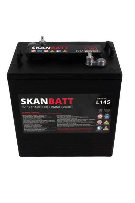Hovedbilde SKANBATT L145 Deep Cycle Batteri 6V 260Ah (264x181x276mm)