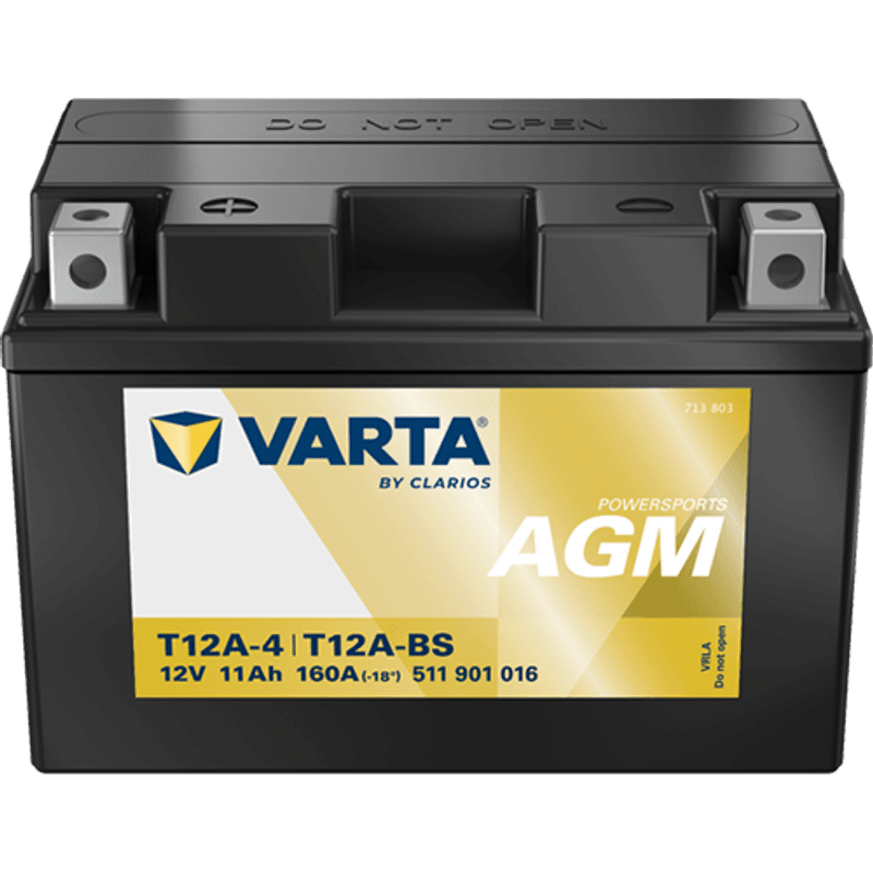  VARTA YT12A-BS AGM MC Batteri 12V 11AH 160CCA (150x88x105mm) +v