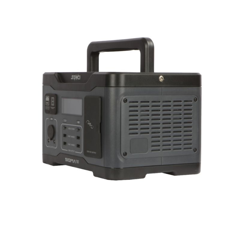 SENCI Lithium LPS 1152Wh Power Station med 1500W (3000W) sinus inverter