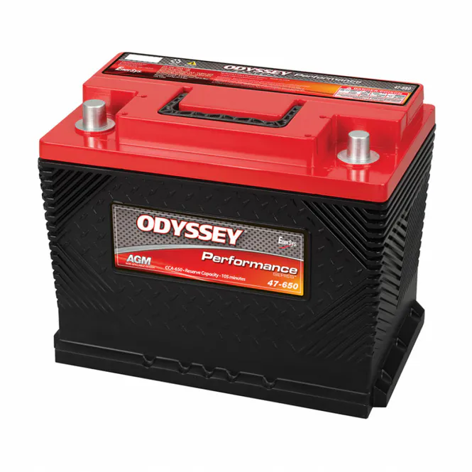 Hovedbilde ODYSSEY ODP-AGM47/L2 AGM Batteri 12V 62AH 650CCA (242x175x189mm)