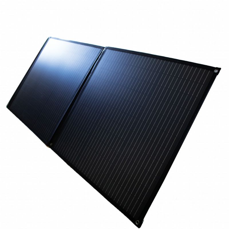SKANBATT Sammenleggbart Solcellepanel 120W m/regulator
