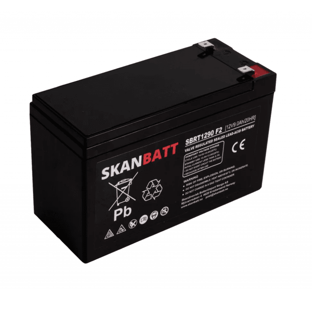 Hovedbilde SKANBATT AGM Batteri 12V 9AH (151x65x94mm) F2