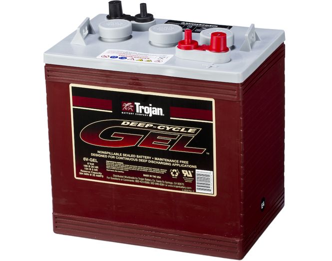 Hovedbilde TROJAN GEL Deep Cycle Traksjonsbatteri 6V 189AH (260x180x275mm) 