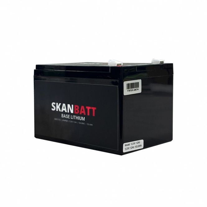 Hovedbilde SKANBATT Base Lithium - 12V 12Ah 10A BMS - 151x98x95mm - 3 Års garanti