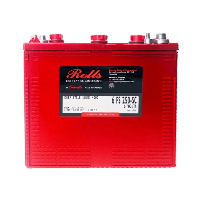 Hovedbilde ROLLS 6-FS-250-SC Deep Cycle Batteri 6V 281AH (298x181x286mm)