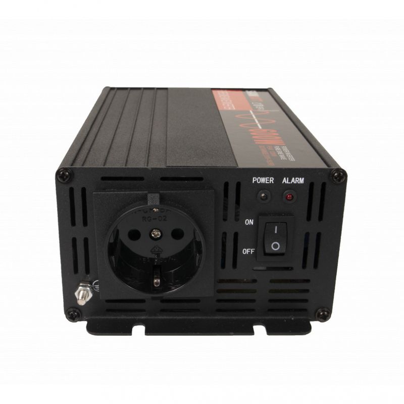 SKANBATT Inverter 12V 600W (1200W) Slim Ren Sinus