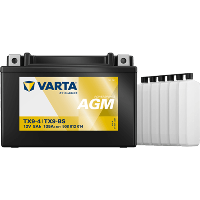 VARTA YTX9-BS MC Batteri 12V 8AH 135CCA (152x88x106mm) +venstre 