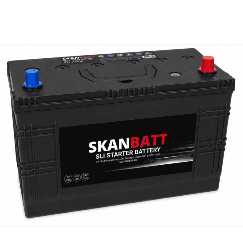 SKANBATT SLI HD Startbatteri 12V 110AH 780CCA (352x175x227mm) +R