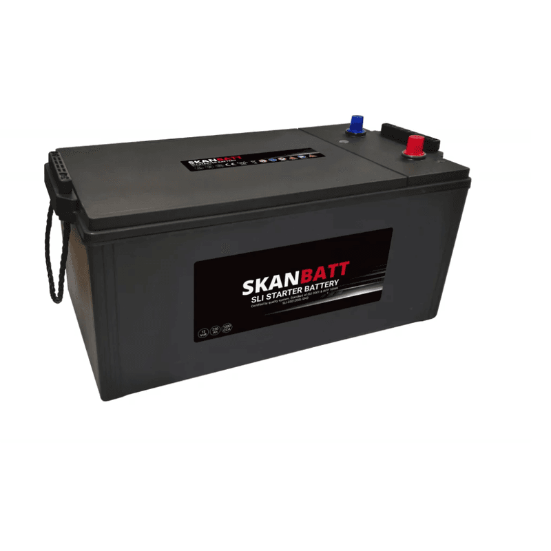SKANBATT SLI SHD Startbatteri 12V 230AH 1200CCA (518x276x218mm) +L