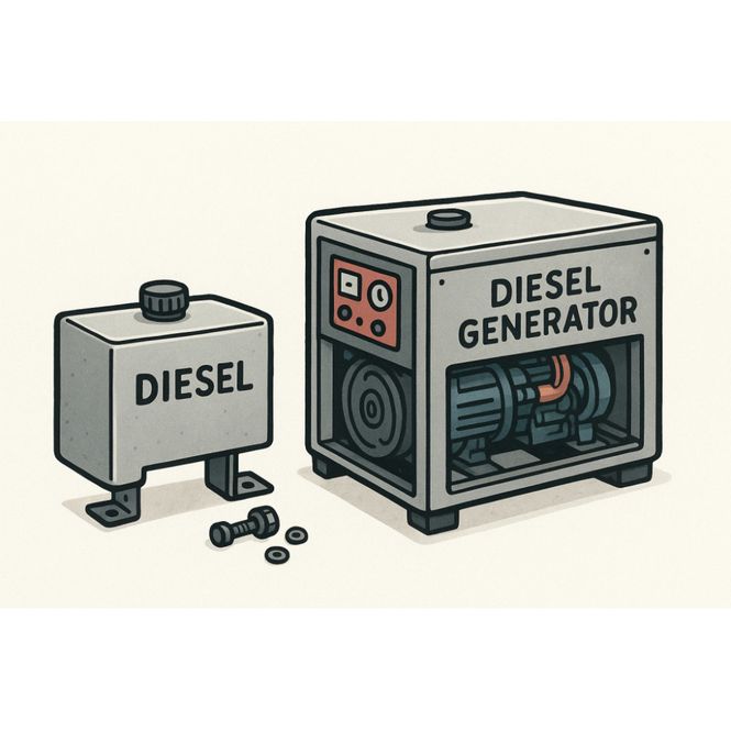 Hovedbilde Tilkobling til ekstern tank Hyundai aggregat 3000RPM (kun diesel) kit u/montering