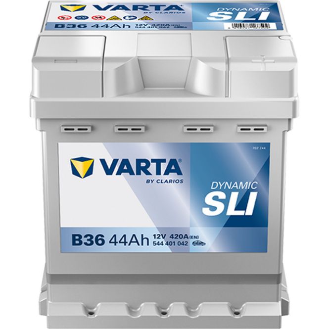 Hovedbilde VARTA Dynamic SLI Batteri 12V 44AH 420CCA (175x175x190/190mm) +høyre B36