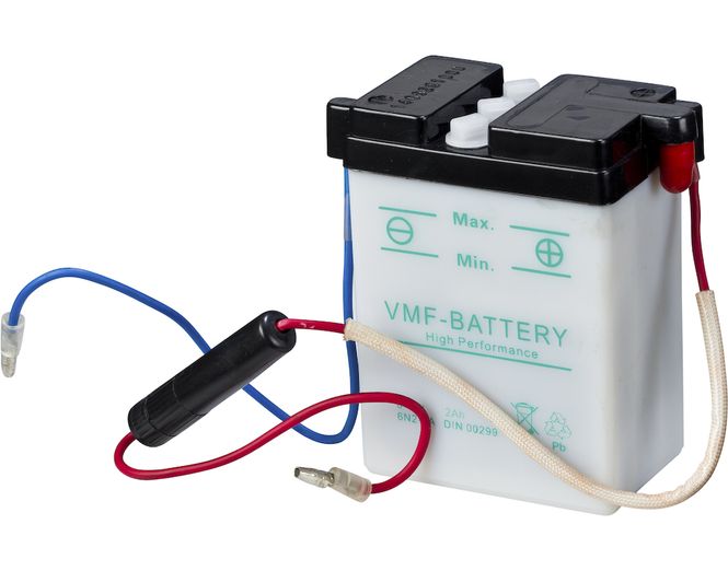 Hovedbilde MC Batteri 6V 2AH 20CCA (70x47x96mm) +diagonalt | 6N2-2A