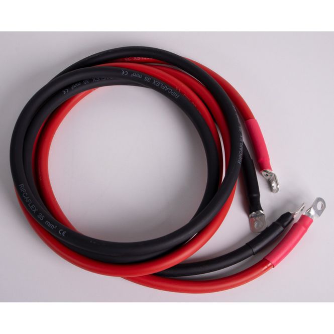 Hovedbilde Batterikabel 2x35mm2 m/ 8mm 200cm