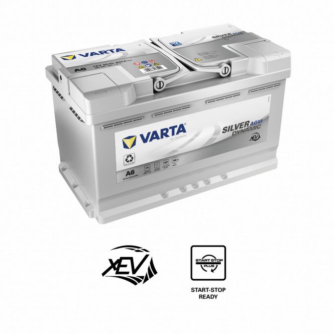 Hovedbilde VARTA F21 - VARTA A6 Silver Dynamic AGM Batteri 12V 80AH 800CCA 